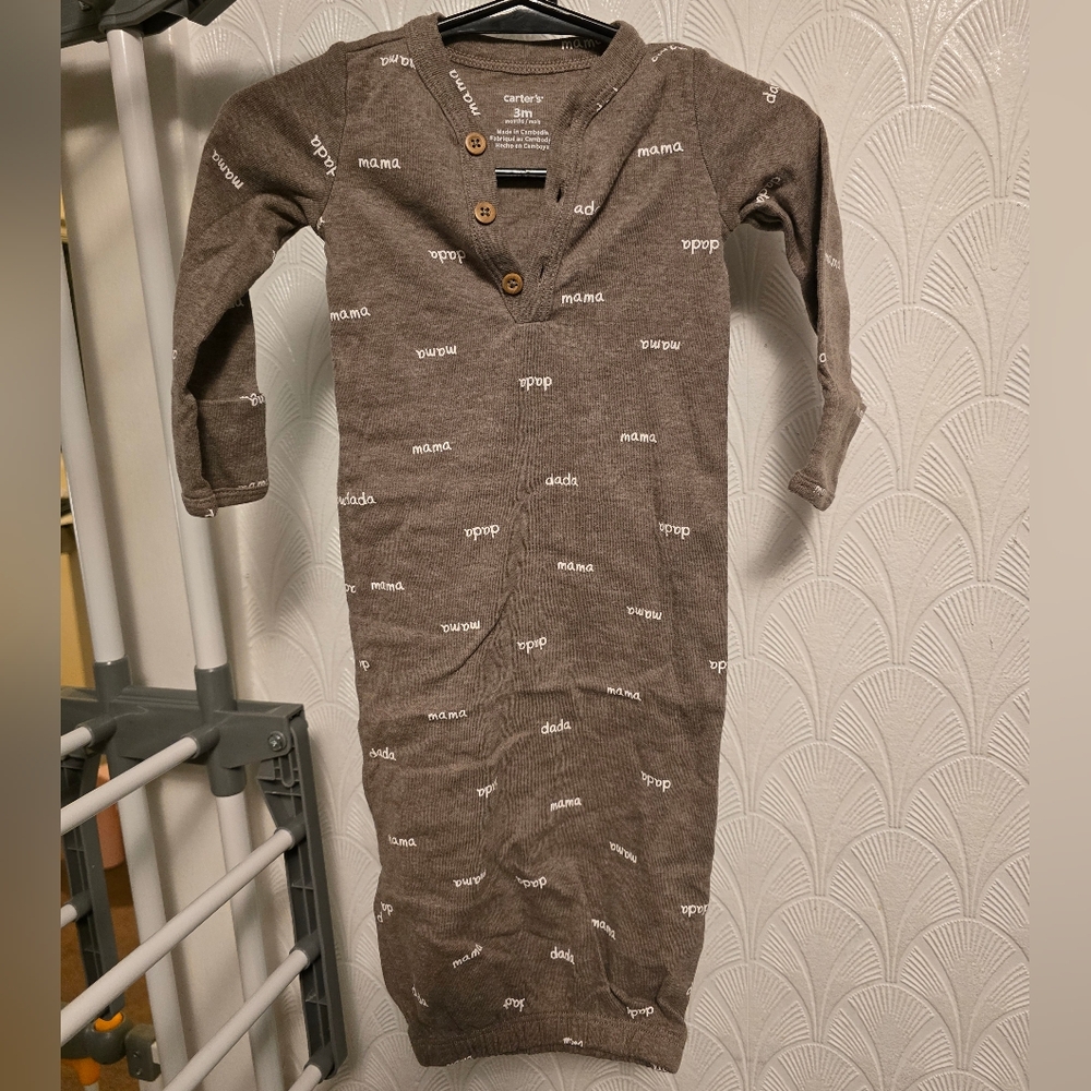 Carter's Brown Baby Sleep Gown